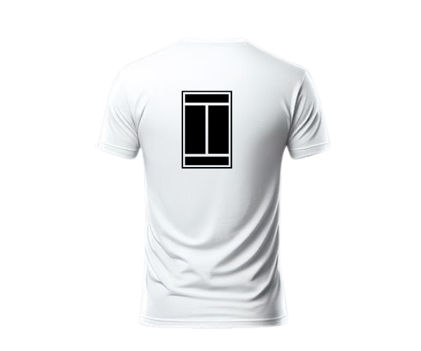 dietro la maglietta bianca classica Padel Nerds